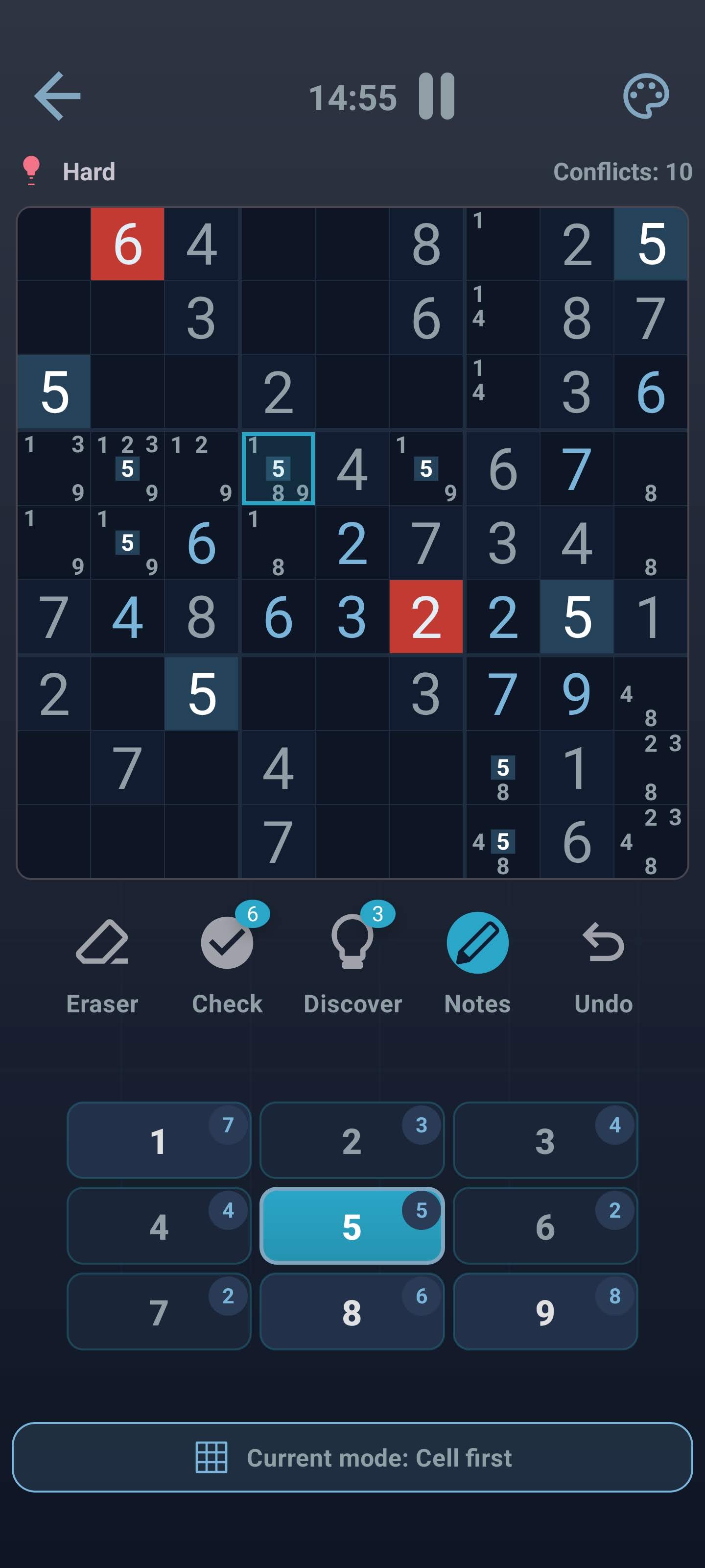 Velo Sudoku Gameplay